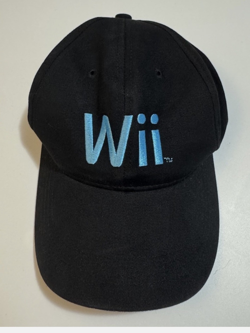 Nintendo Wii Video Game Promo Hat Baseball Cap Strapback Embroidered Logo Y2K